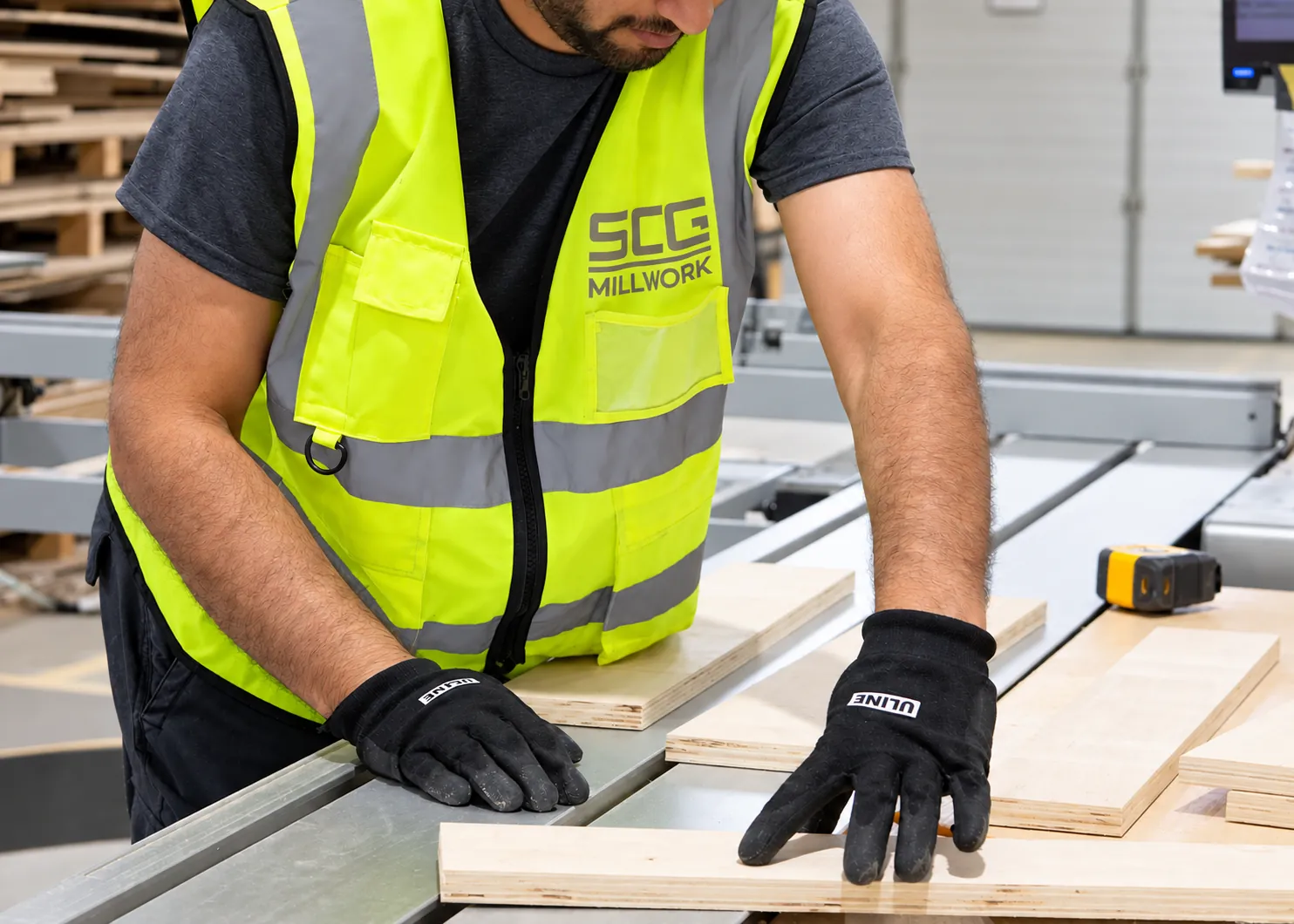 SCG Millwork — panel cutting in the shop