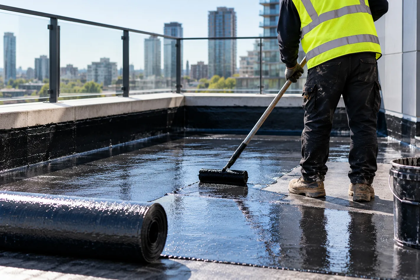 Rooftop waterproofing — membrane renewal